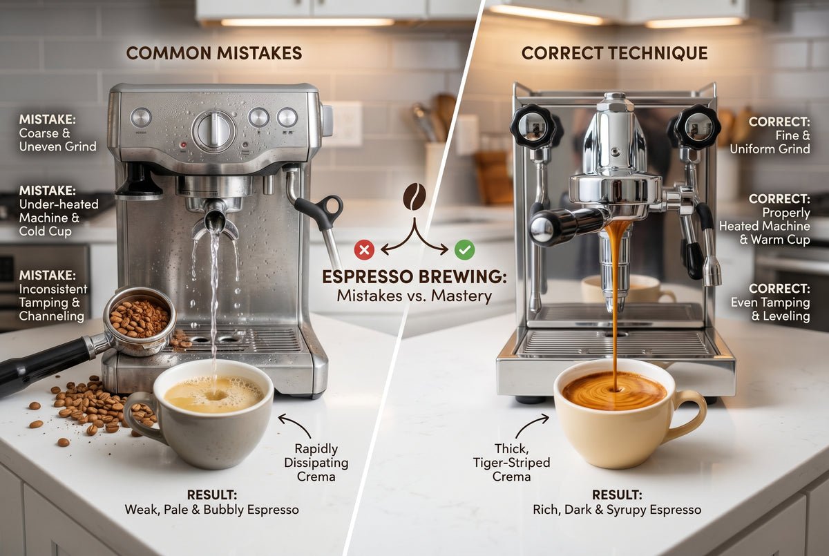 A clean coffee station setup representing common questions about espresso pod machines.